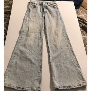 MOTHER Superior Denim The Tomcat Roller Finale Women's Wide Leg Jeans Size 24.